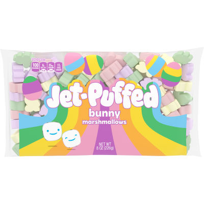 Jet-Puffed Vanilla Bunny Marshmallows, 8 oz Bag