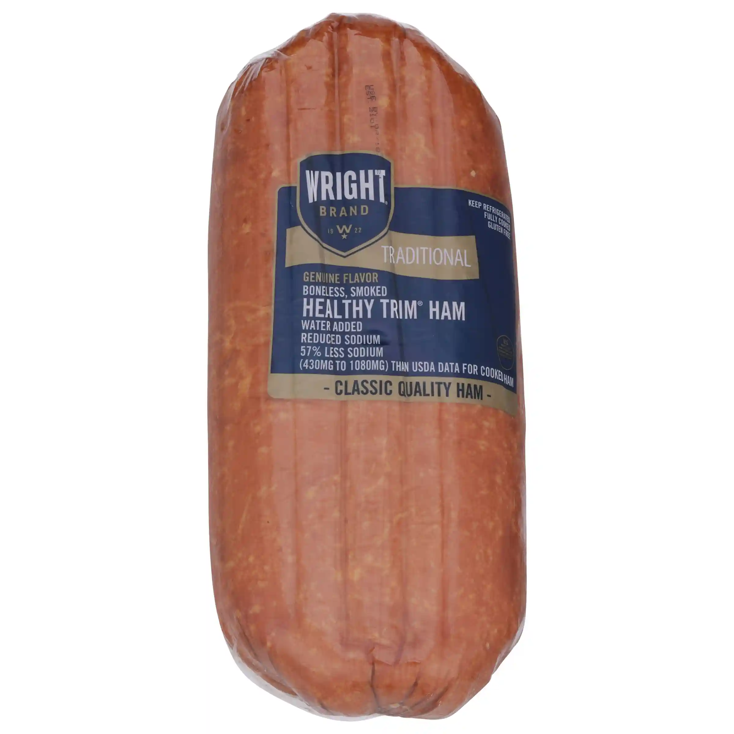 Wright® Brand Healthy Trim® Reduced Sodium Smoked Ham, 2 Count_image_3
