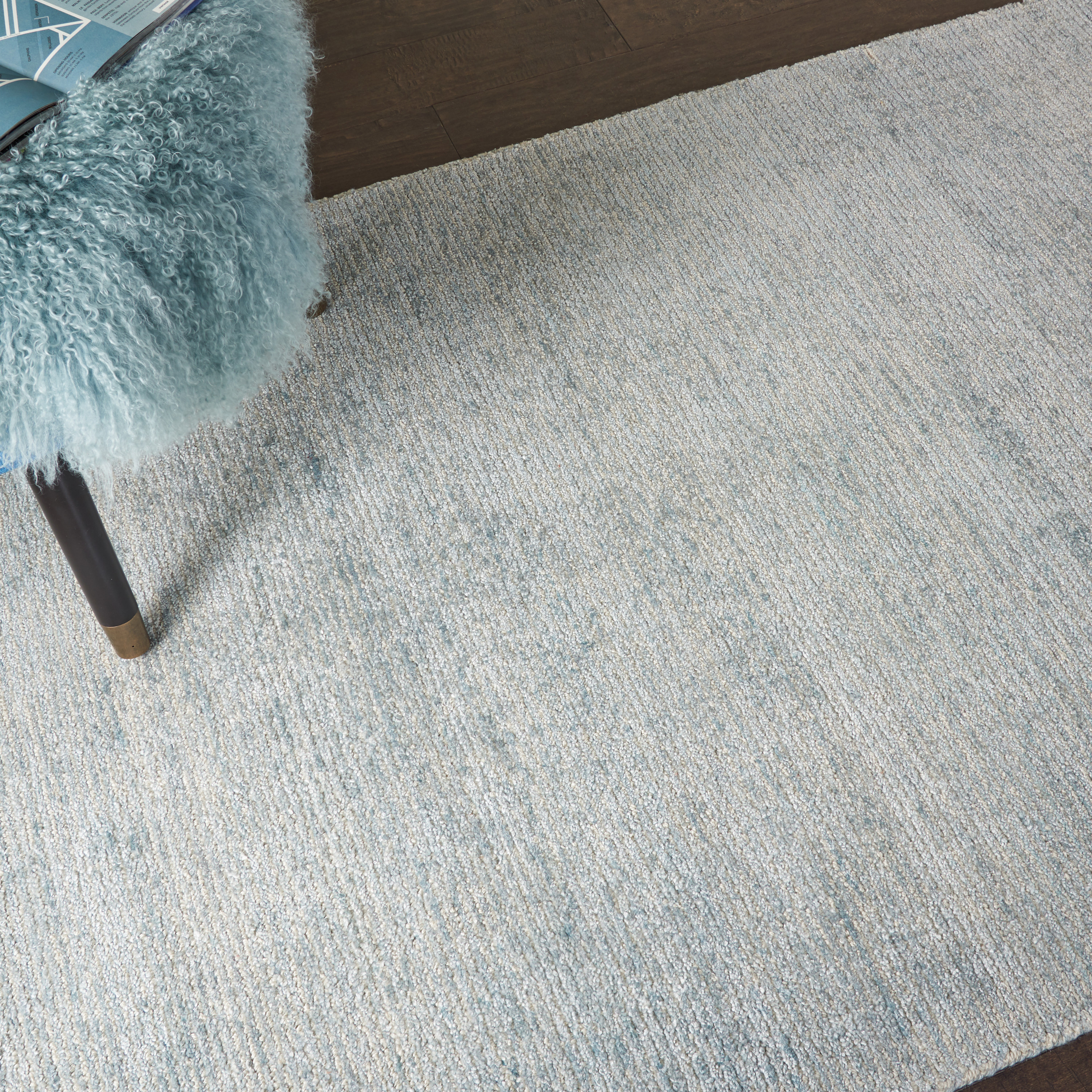 Nourison Weston 5'3" x 7'5" Aquamarine Modern Indoor Rug