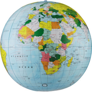 Light Blue Political Inflate-a-Globes, 12"