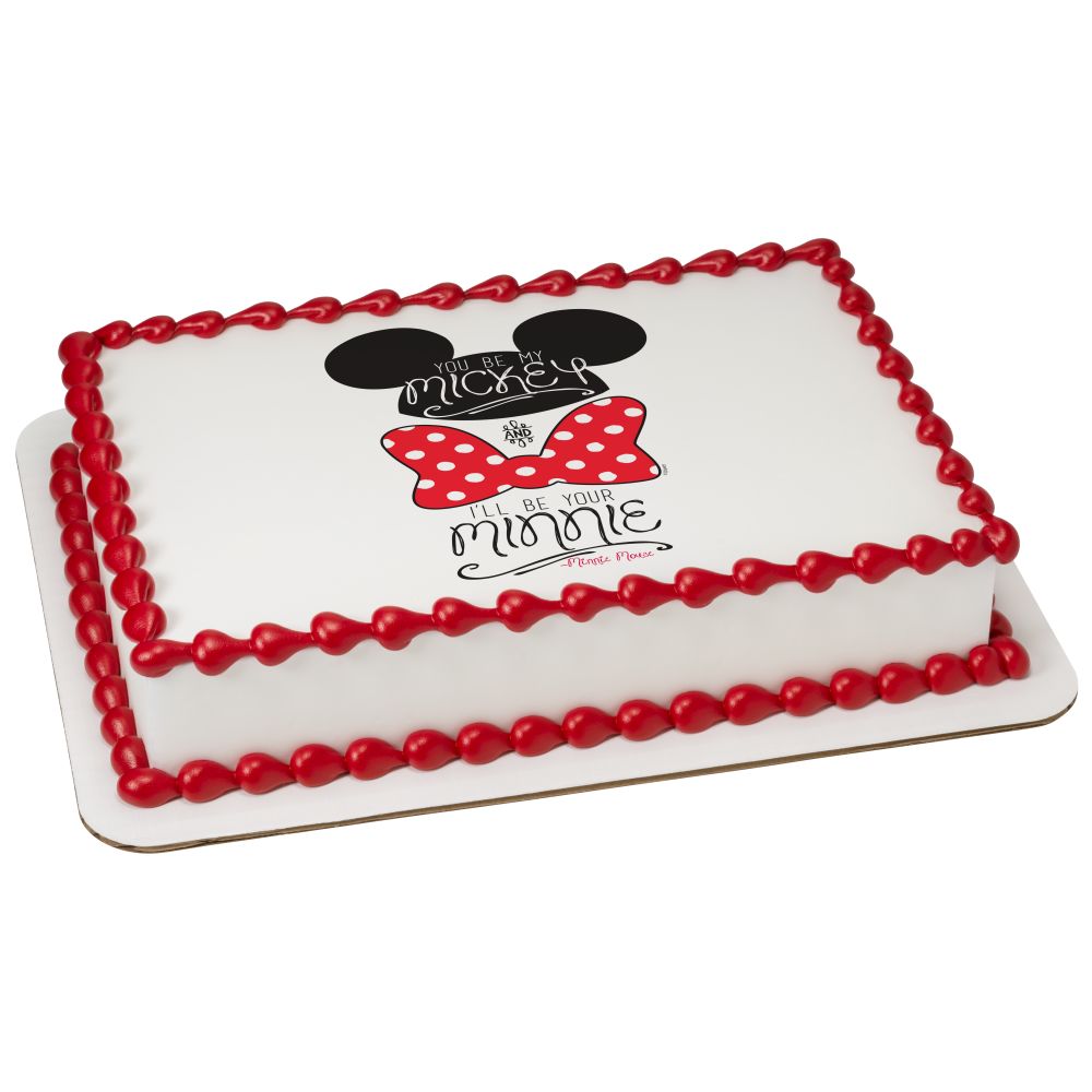 Image Cake Mickey & Minnie You Be My, I'll Be Your
