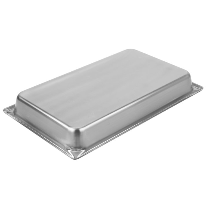 Full-size 2 ½-inch-deep Super Pan V® stainless steel steam table pan with Steel Coat x3™ nonstick coating