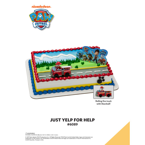 PAW Patrol Just Yelp for Help The Magic of Cakes® Icing Only Page