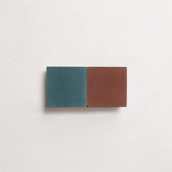 cement: mythology checkerboard | dartmoor | grande | matte | duo | chestnut + forest | sample 