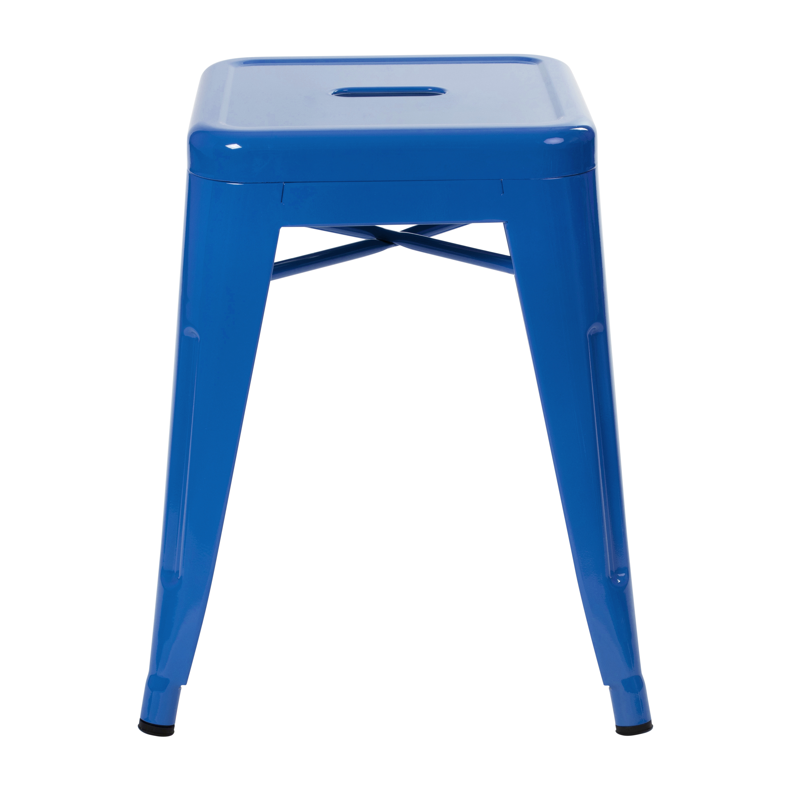 18" Table Height Stool, Stackable Backless Metal Indoor Dining Stool, Commerc... - Picture 74 of 114