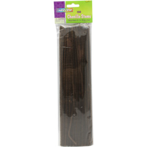 Regular Stems, Brown, 12" x 4 mm, 100 Pieces
