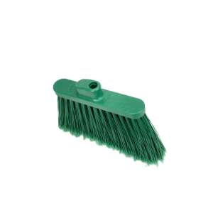 Carlisle, Sparta OmniFit, 12in, Color-Code Flagged Broom Head, Polypropylene Bristles, Green
