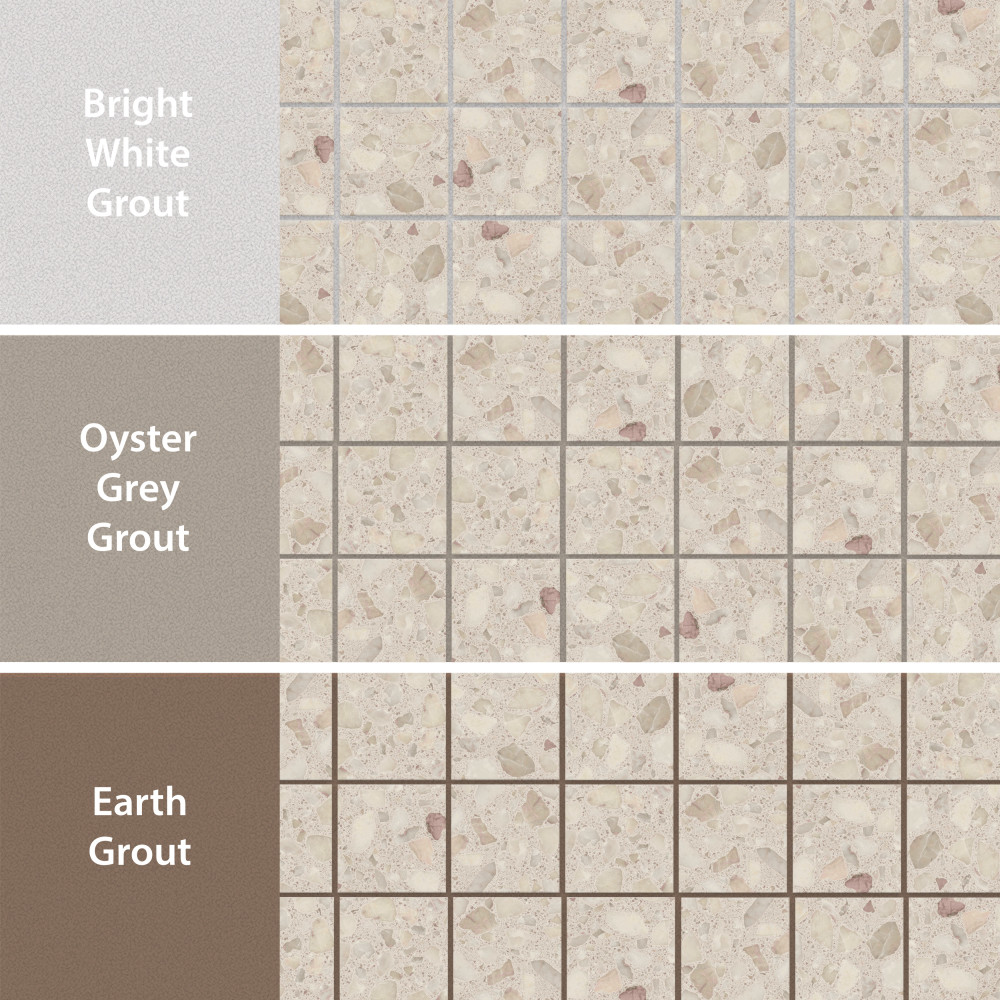 Riviera Taco Beige 1-5/8 in. x 1-5/8 in. Porcelain Floor and Wall Tile