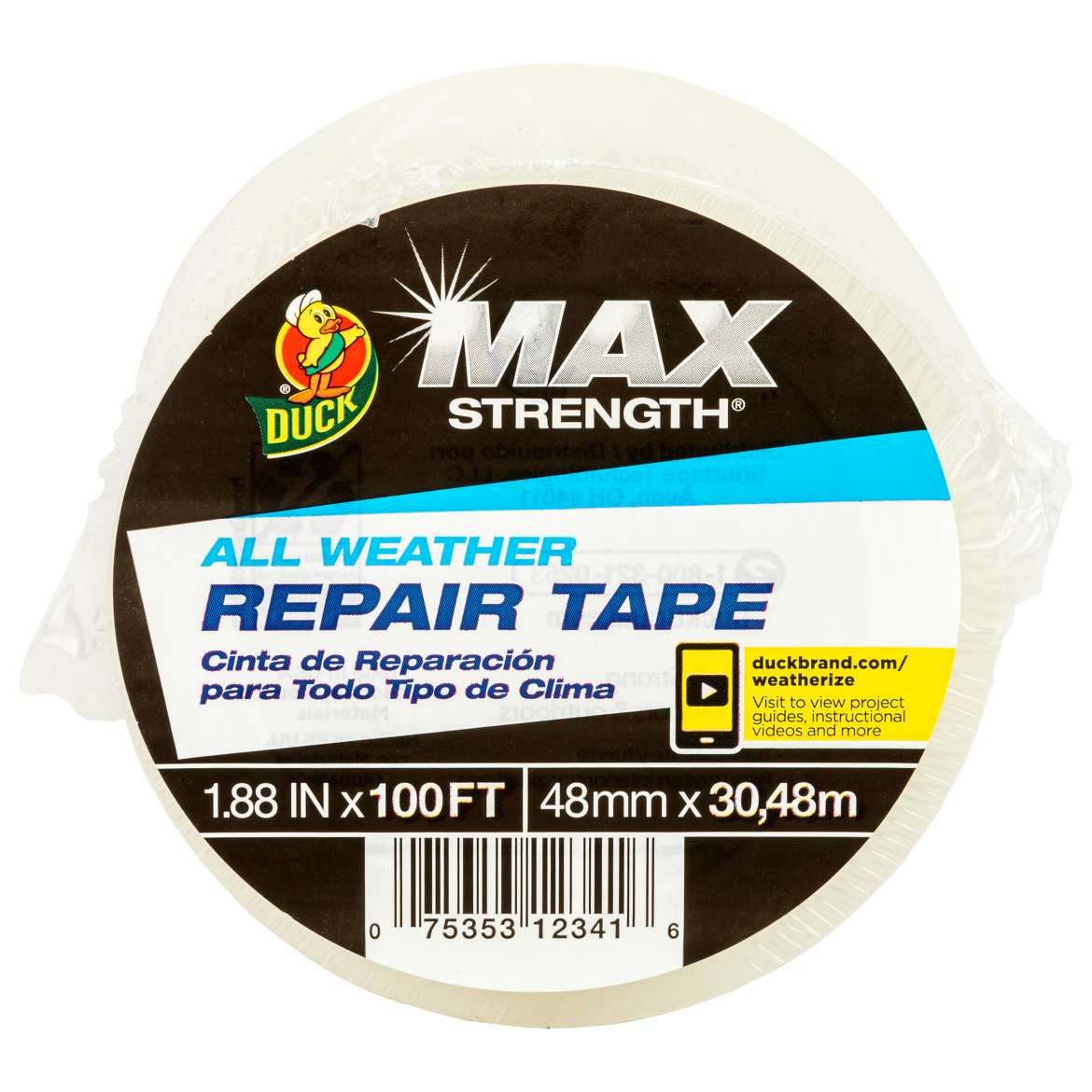 Duck® Brand All Weather Repair Tape - Clear, 1.88 in. x 100 ft.