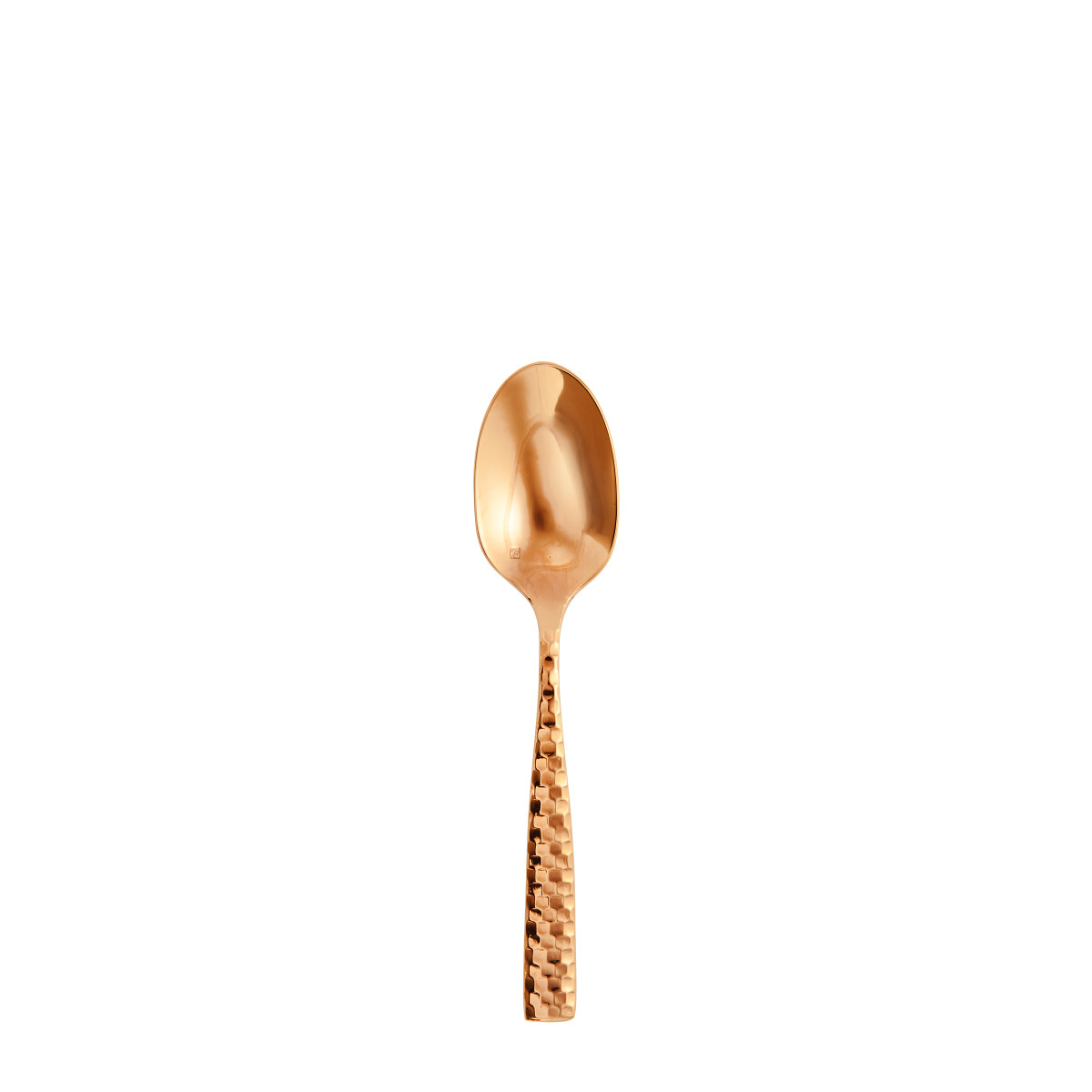 Lucca Faceted Rose Gold Teaspoon 5.9"