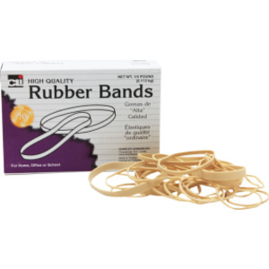 Rubber Bands, Assorted Sizes, 1/4 lb. Box