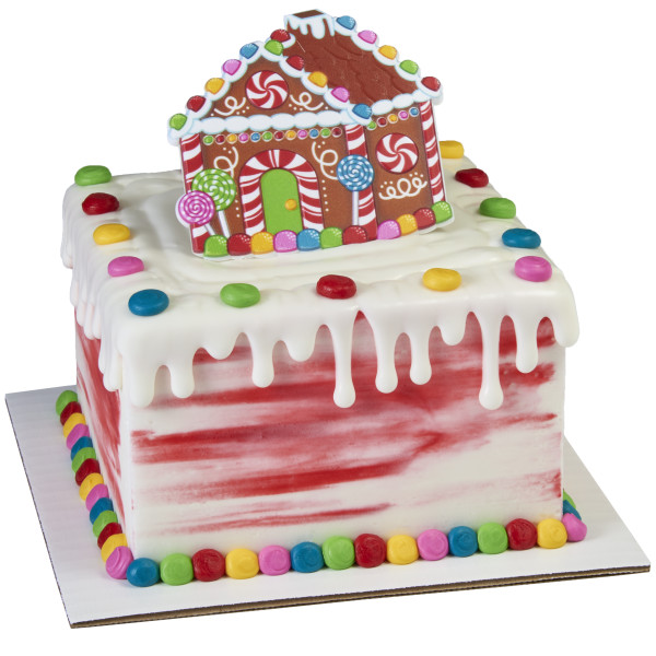 Gingerbread House and Man Layon