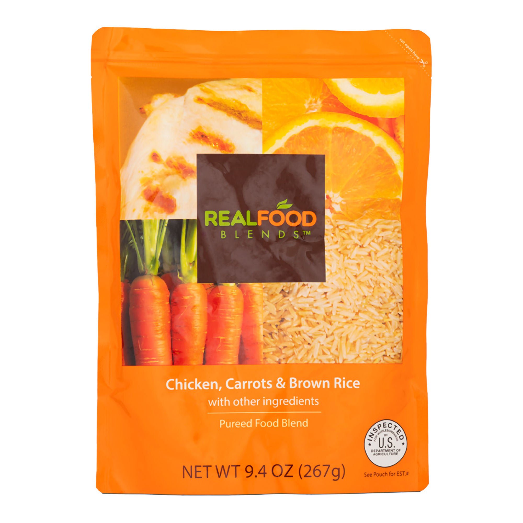 Real Food Blends™ Orange Chicken, Carrots & Brown Rice Puree for Tube Feeding