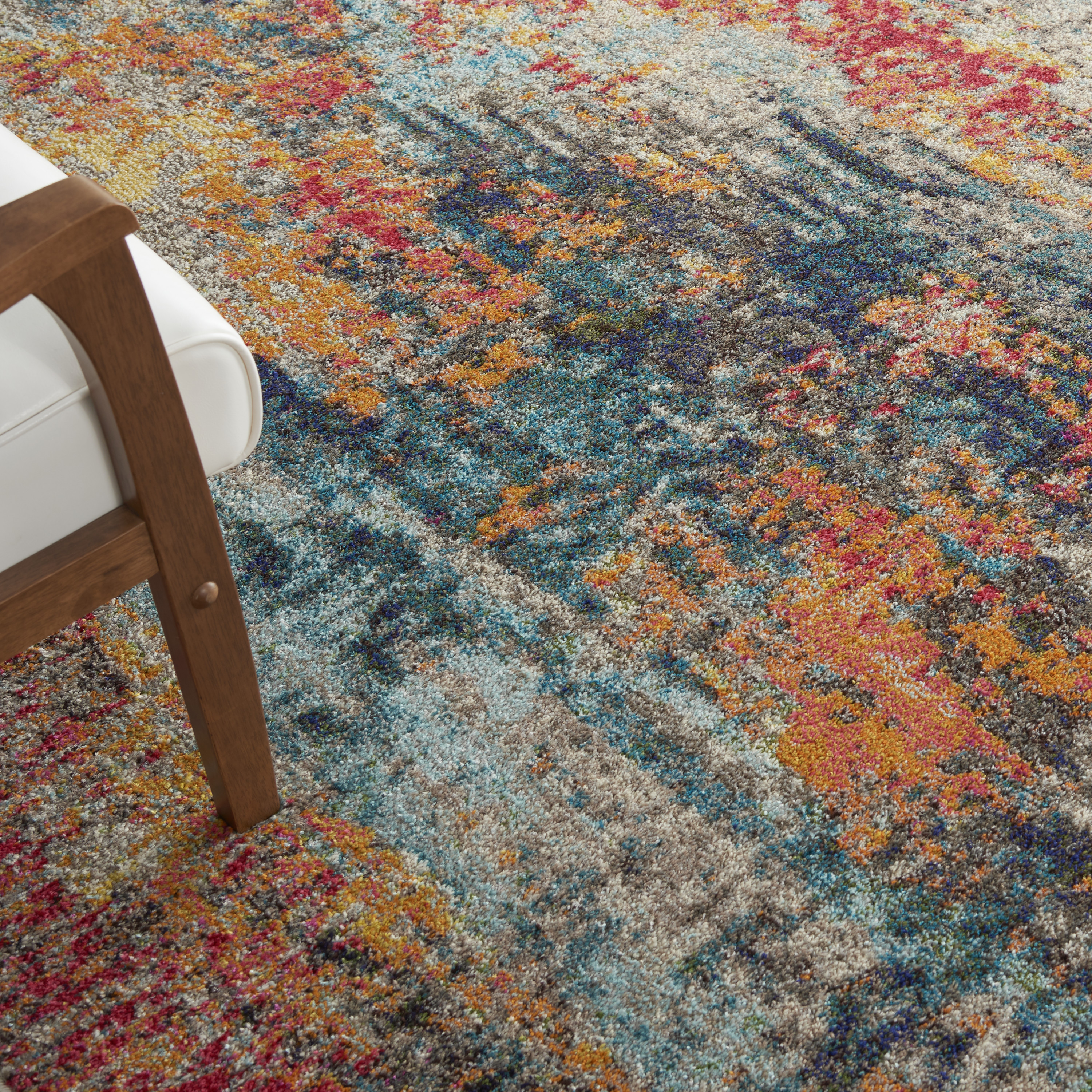 Nourison Celestial 6'7" x 9'7" Multicolor Modern Indoor Rug