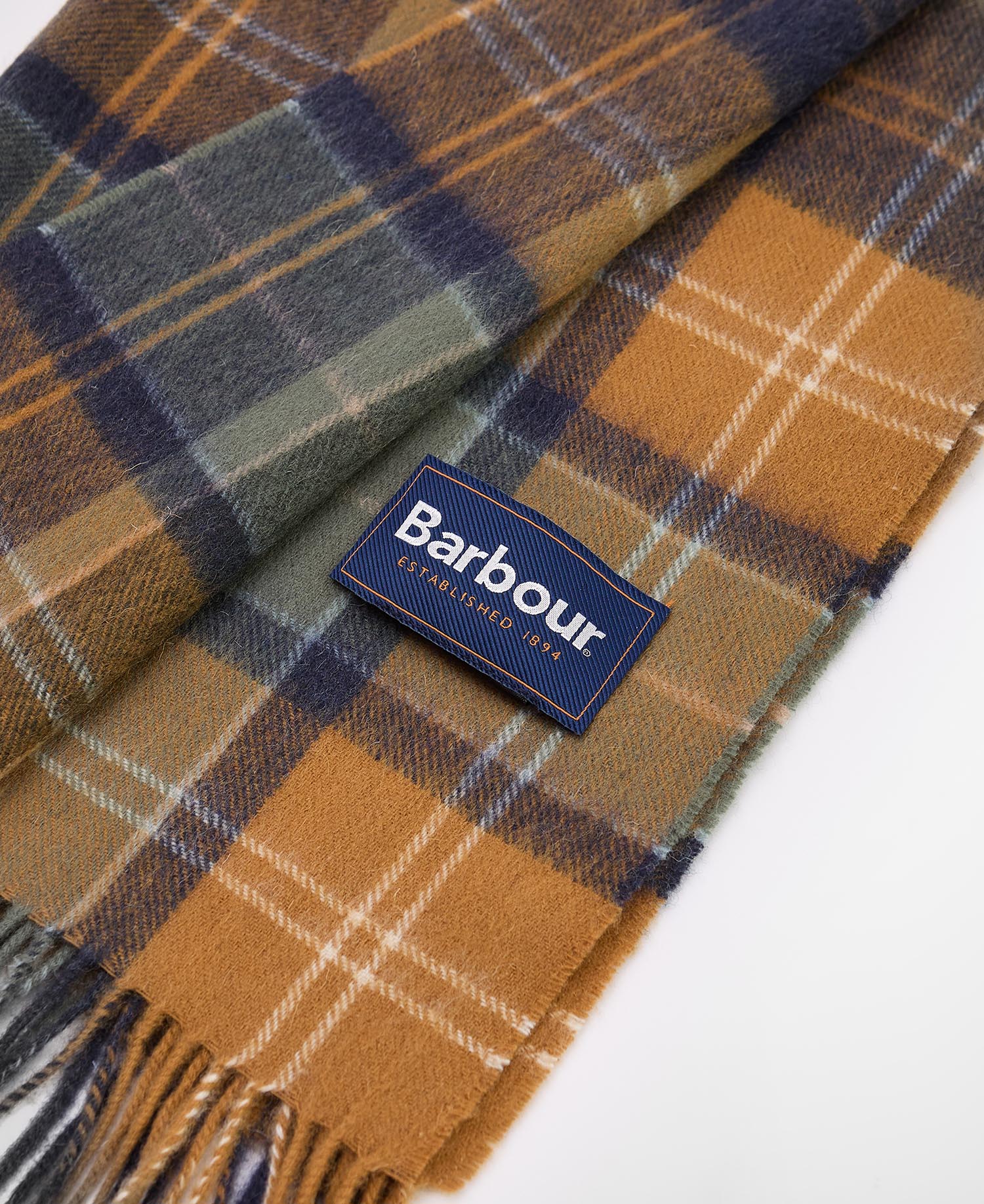 Brack Patchwork Tartan Wool Scarf image number 2