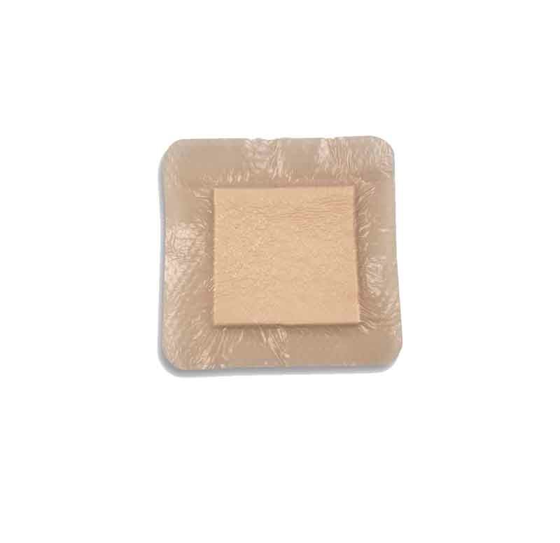 Dynarex DRESSING, FM SILIGENTLEAG SILVER SIL BORDER 4"X4" (10/BX 5BX