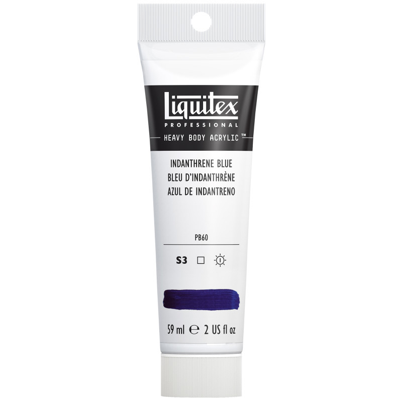 Professional Heavy Body Acrylic Paint, 59 mL Tube, Indanthrene Blue
