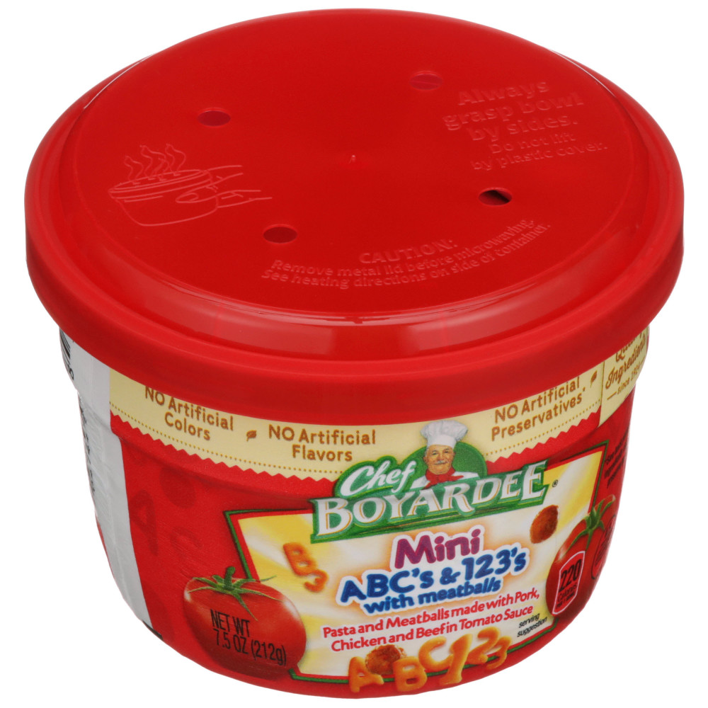 CHEF BOYARDEE Mini Abc's And 123'S Pasta Shapes With Mini Meatballs