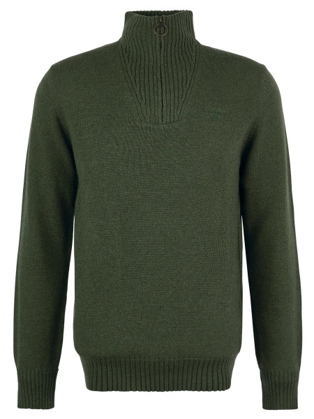 Maglione con mezza zip in lana d'agnello Essential