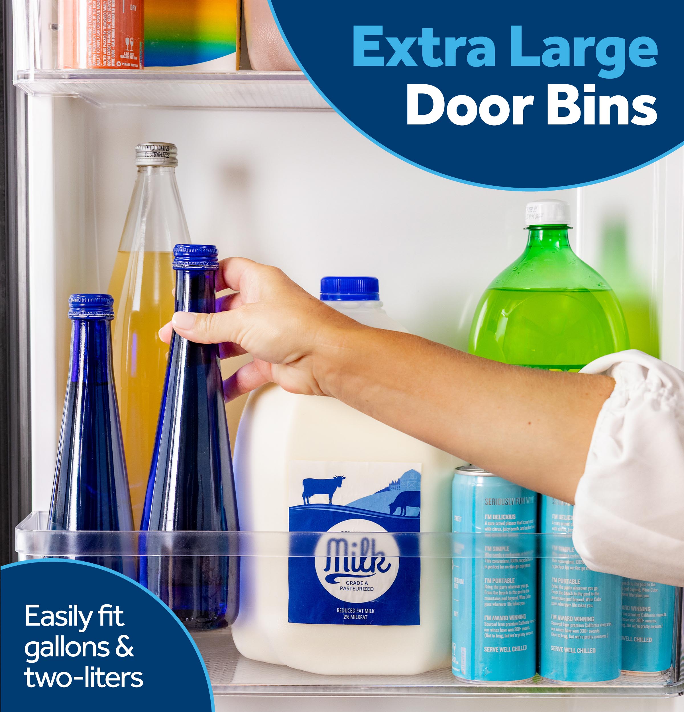Extra Large Adjustable Door Bins