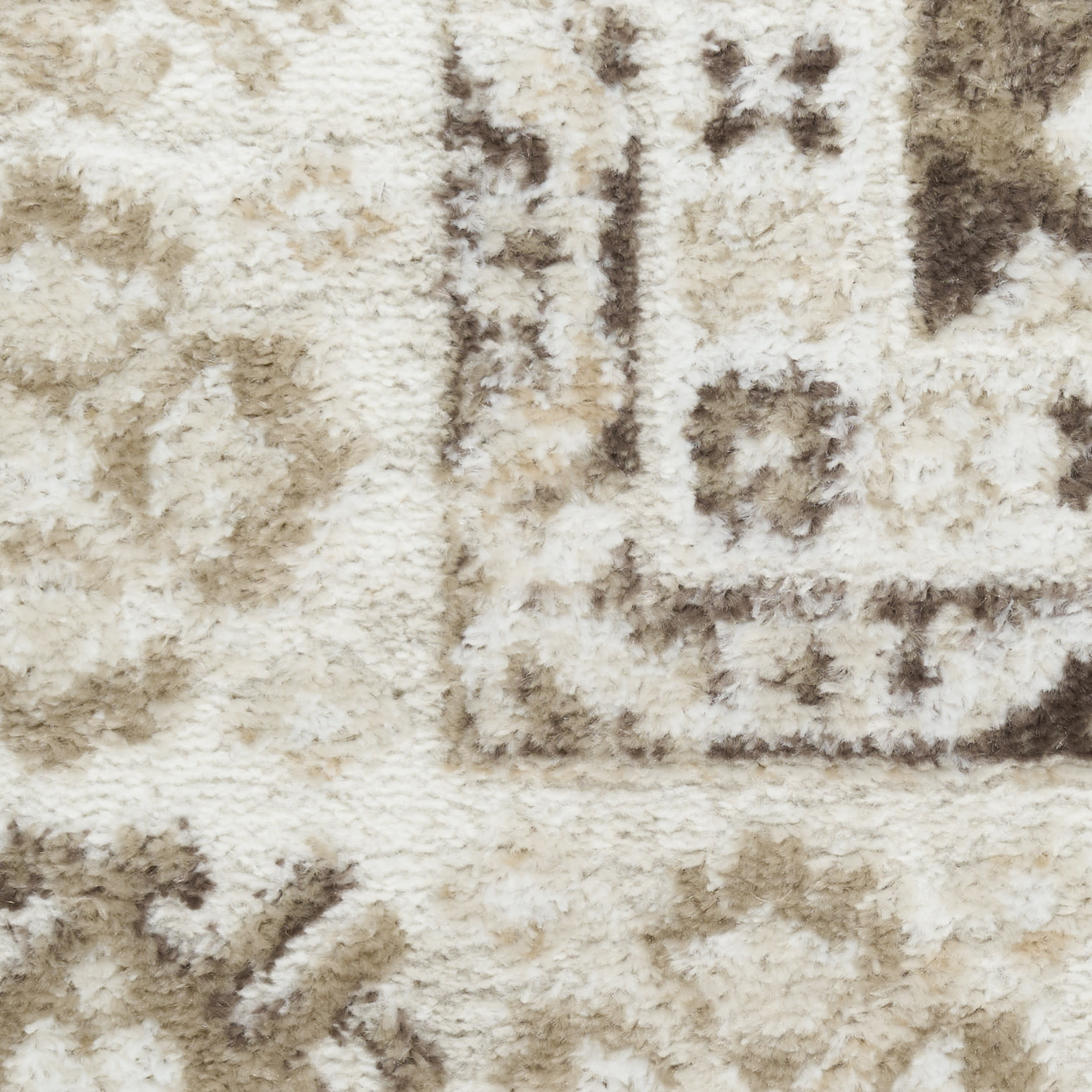 Nourison Dekor 5'3" x 7' Ivory Brown Vintage Indoor Rug
