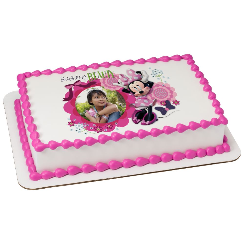 Image Cake Minnie Budding Beauty