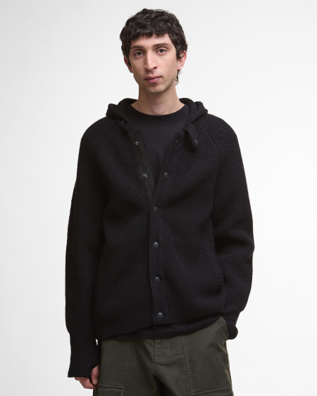 Cardigan con cappuccio lavorato a maglia Middens