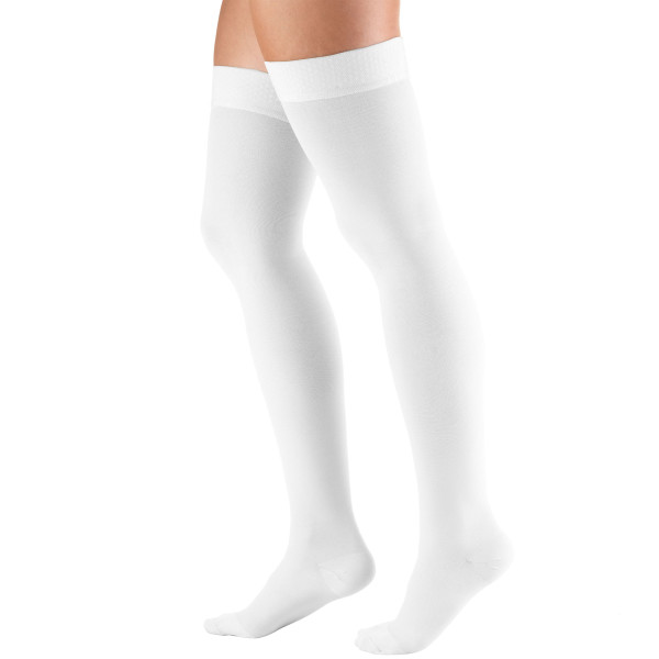 8868 THIGH HIGH CLOSED TOE WHITE STOCKINGS