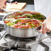 9 ½-quart Intrigue® stainless steel sauté pan in mirror finish