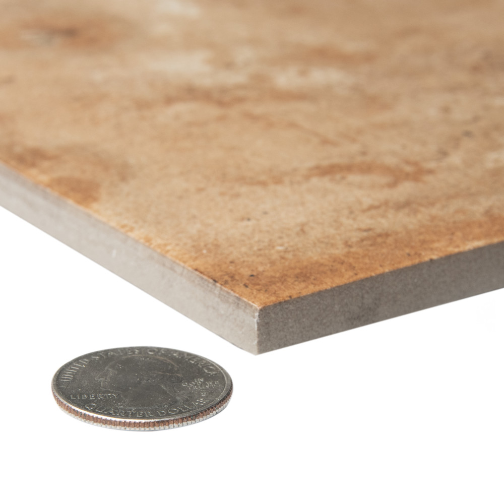 Terre Rosso 9-7/8 in. x 39-1/2 in. Porcelain Floor and Wall Tile