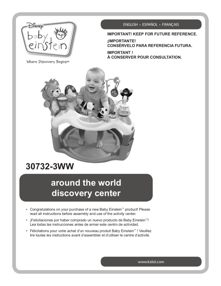 Baby Einstein Around the World Discovery Center Activity Saucer, Ages 6