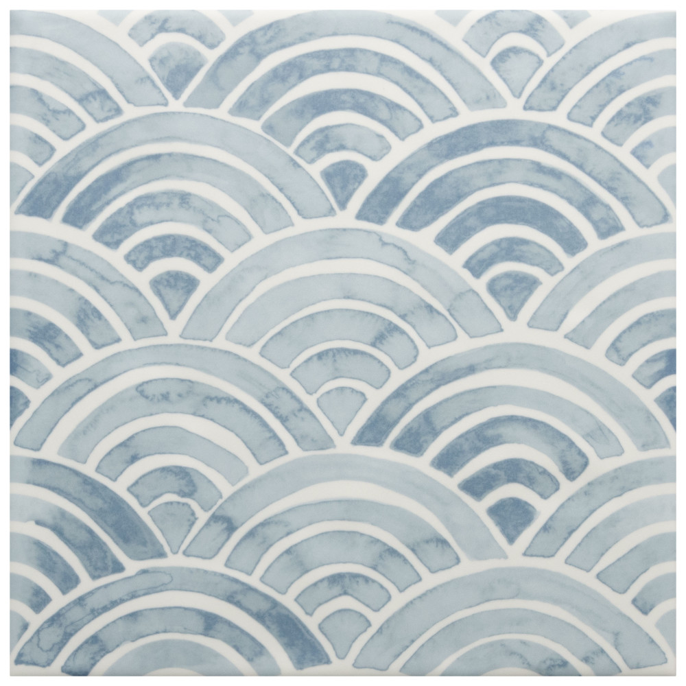 Berta Escalas 7-7/8 in. x 7-7/8 in. Ceramic Wall Tile