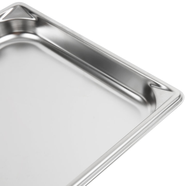 Half-size 1 ¼-inch-deep Super Pan V® stainless steel steam table pan