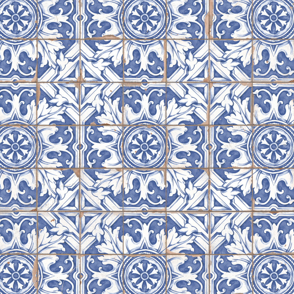 Kings Campania Minori 13x13 Square Ceramic Floor and Wall Digital Pattern