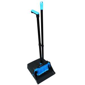 Impact, Blue/Black, 11.5", Dust Pan with Broom