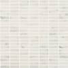 Yin & Yang Snow Flower 1×2 Stacked Mosaic Polished