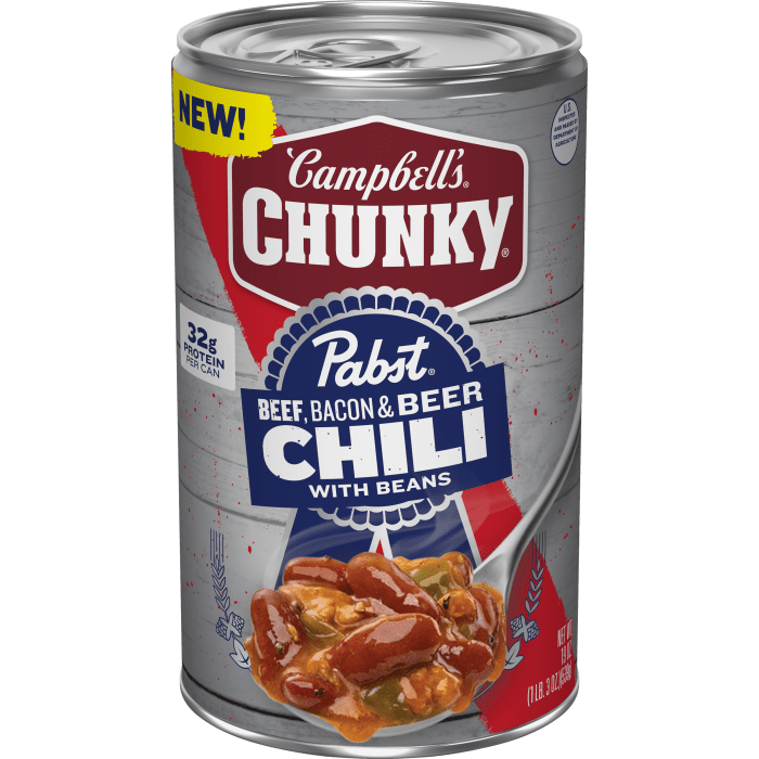 Pabst® Beef, Bacon & Beer Chili with Beans
