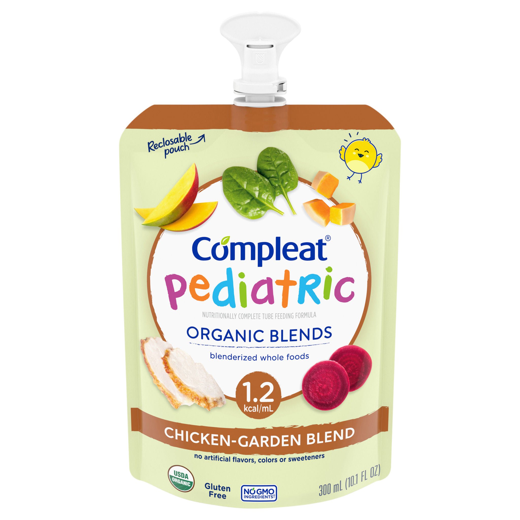Nestle Healthcare Nutrition COMPLEAT, PED ORGANIC CHICKEN GARDEN BLEND 10.1OZ (24/CS)