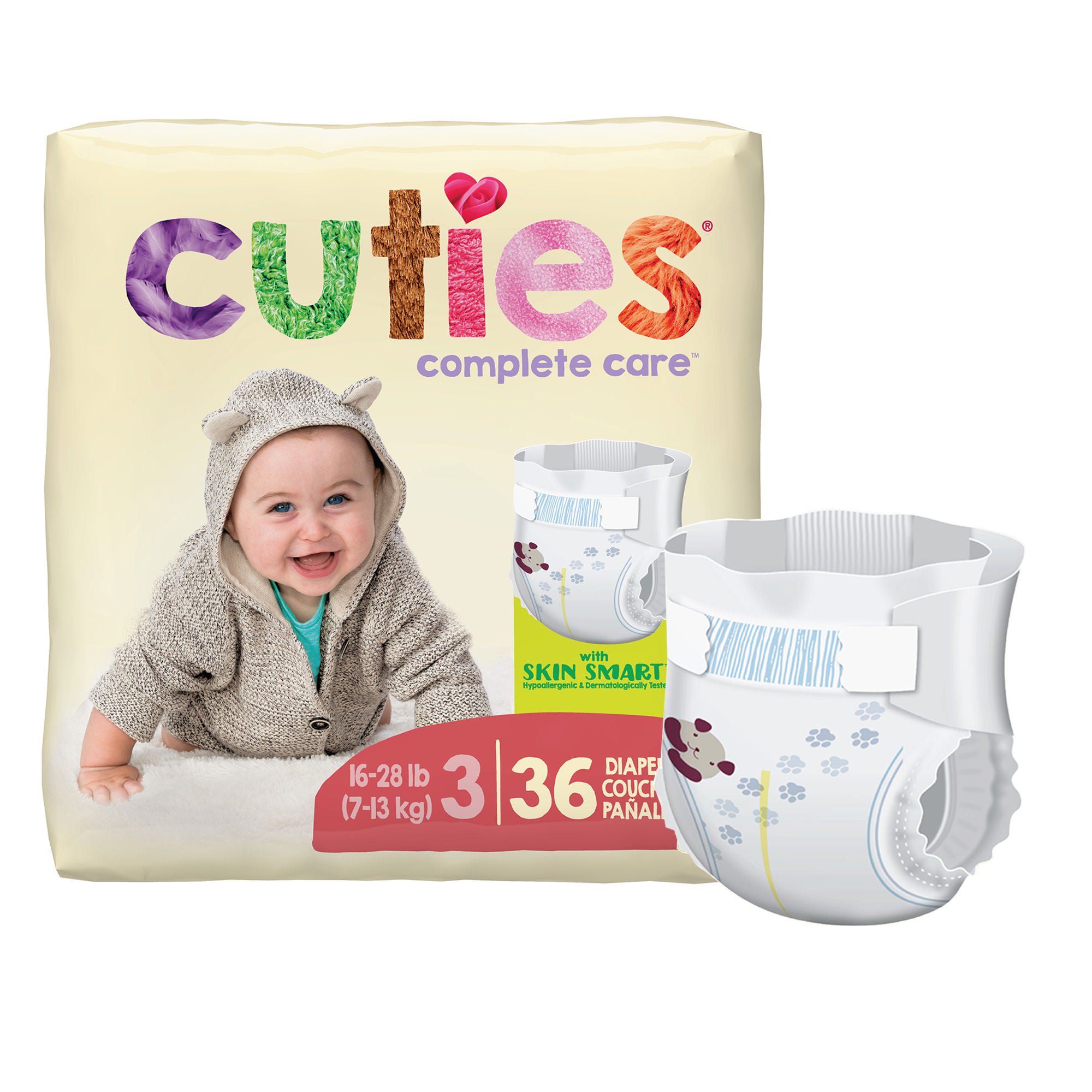 Cuties® Premium Diaper, Size 3