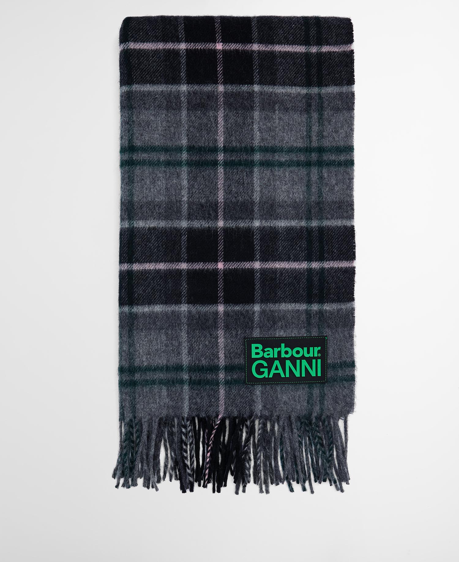 Barbour x GANNI Tartan Scarf image number 1