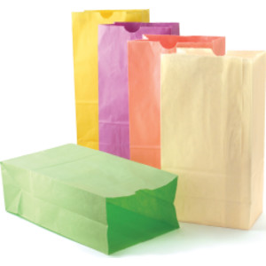 Pastel Assorted Bags, 6" x 3 1/2" x 11", Pack of 28