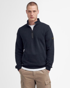 Outline Half-Zip Sweatshirt Classic Black