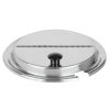 8 ½-inch stainless steel hinged cover with Kool-Touch® handle