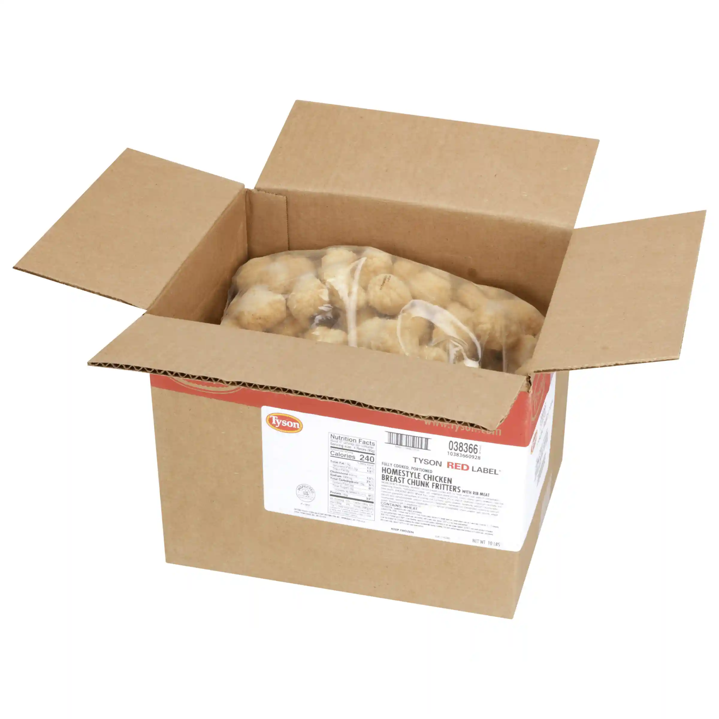 Tyson Red Label® Fully Cooked Homestyle Select Cut Chicken Breast Chunk Fritters_image_4