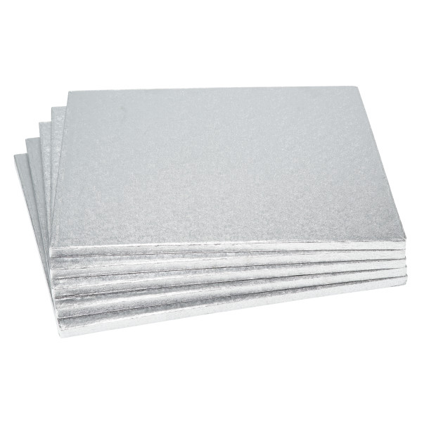 16" Square Silver Foil Cake Board