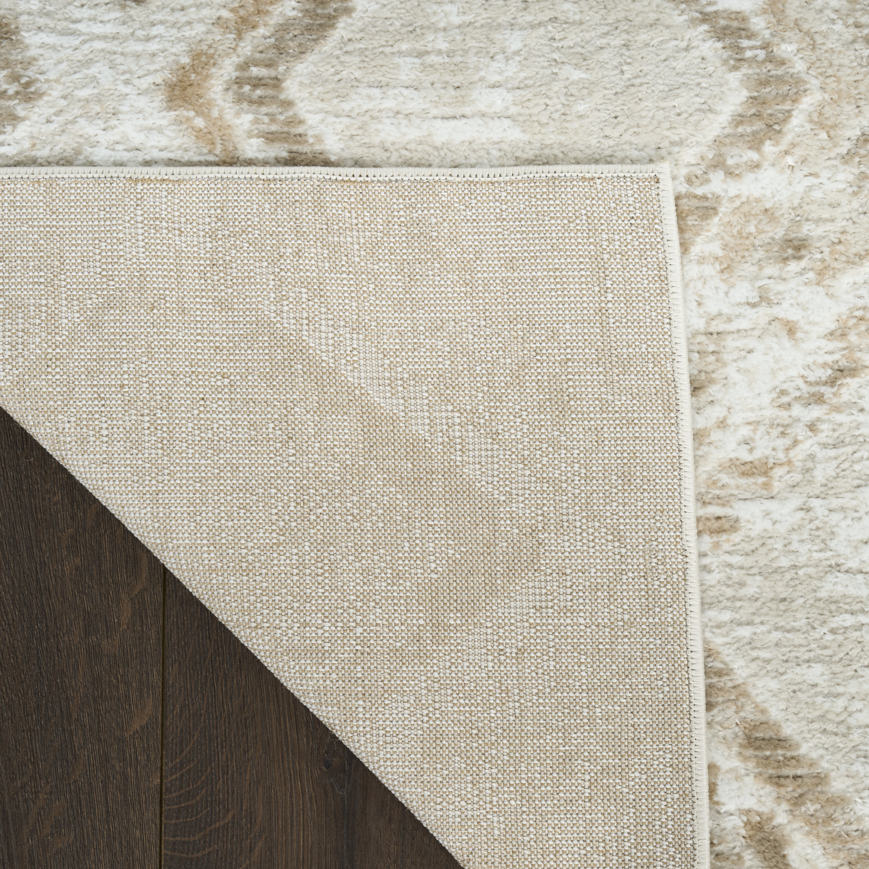 Nourison Dekor 5'3" x 7' Ivory Taupe Modern Indoor Rug