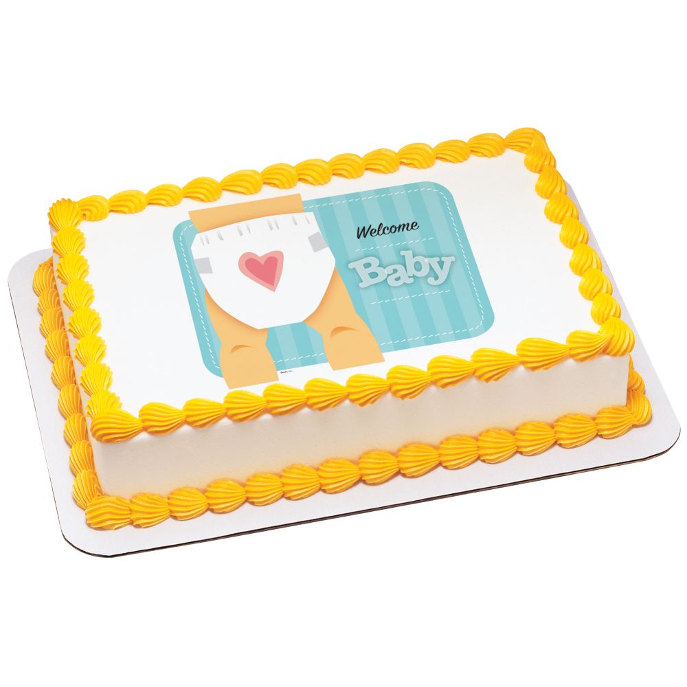 Image Cake Welcome Baby Caucasian