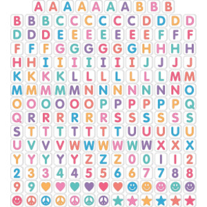 Crafty and Cool Letter Beads Bulletin Board Letters, 216 Pieces