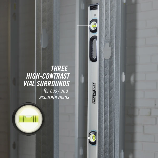 5100-0048M 48-inch Professional-Grade Magnetic Aluminum I-Beam Level