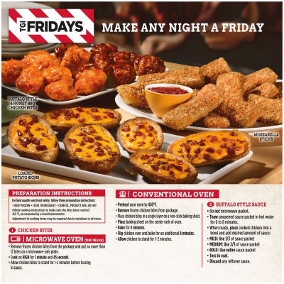 TGI Fridays Buffalo Style Boneless Chicken Bites, 15 oz Box